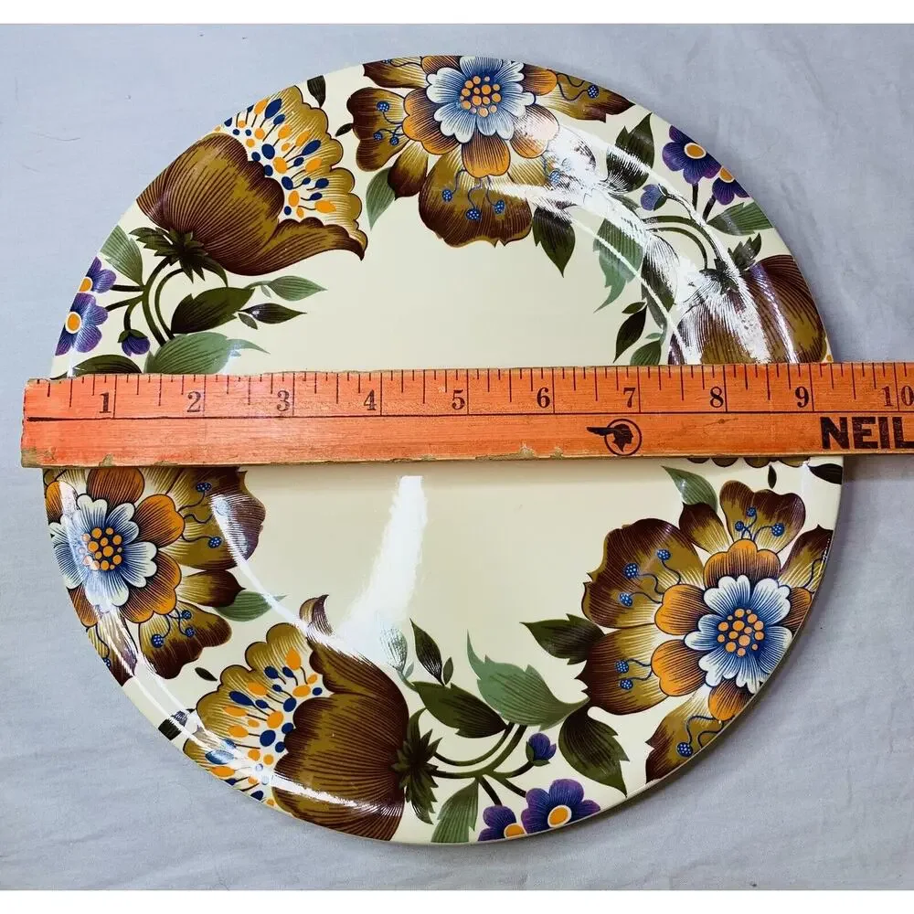 Floral Ceramic Dinner Plate 9.5